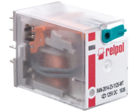 Przekaźnik przemysłowy 4P 125V DC AgNi R4N-2014-23-1125-WT