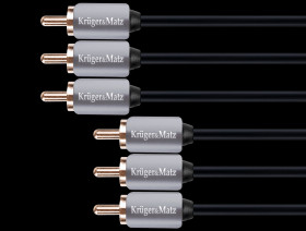 1.8m 3RCA-3RCA Component Cable - Kruger & Matz