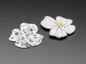 Adafruit Kitty's Flowers - Pair of Bluetooth Wearable Brooches
