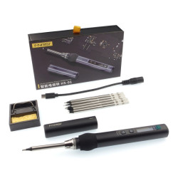 Fnirsi HS-01 precyzyjna lutownica cyfrowa 65W Black Zestaw 2