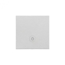 Simon 55 Klawisz pojedynczy z oczkiem z piktogramem światło do: SP1M Aluminium mat TKWS1L/143