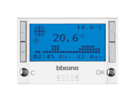 AXOLUTE Chronotermostat 2X1,5V biały HD4451 LEGRAND