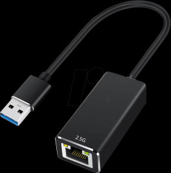 12991135 Network card, USB type A, 2.5 Gigabit Ethernet, 1x RJ45