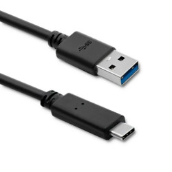 Qoltec Kabel USB 3.1 typ C męski USB 3.0 A męski 1.8m Czarny