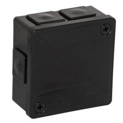 Puszka natynkowa pusta 6 wlotów VIPLAST VP-22 CZARNA IP55 86x86x40mm 022-05