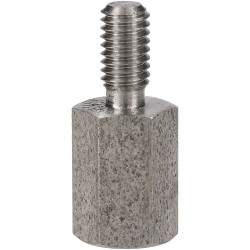 R-TECH 524394 Hex Threaded M-F A2 St/St Pillar 5.5mm M3 8mm - Pk 25