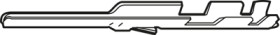 Pin contact, 0.12-0.4 mm², AWG 26-22, crimp connection, gold-plated, 166679-1