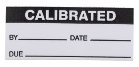 Etykieta samoprzylepna z nadrukiem tekst Calibrated 140 szt. RS PRO Klej