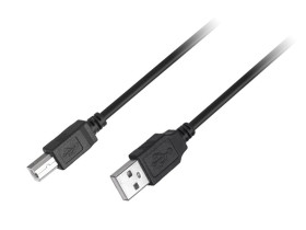 Kabel USB Am/Bm 3.0m czarny