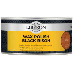 Liberon 126879 Black Bison Wax Paste Teak 500ml