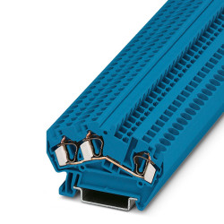 Blok zacisków przelotowych Phoenix Contact poziomy: 1 28 → 10AWGObudowa ze sprężyną STS 4-TWIN/L BU 800 V