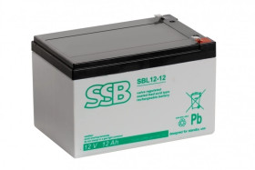 Akumulator VRLA AGM 12V 12Ah (żywotność 10-12lat) SBL12-12 T1