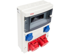 Rozdzielnica stacjonarna STAR 32A/5P 16A/5P 2xGS bez zabezpieczeń IP44 9016830W