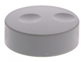 Pokrętło potencjometru oś: 6mm średnica: 38.6mm Okrągłe PVC Szary RS PRO