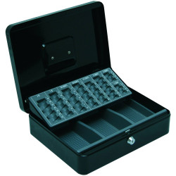 BASI 2100-0800 EGK 100 Cash Box Steel Black 300x90x240 mm 8 Coin Slots