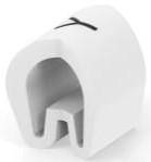 PVC cable maker, imprint &quot;Y&quot;, (L) 6 mm, max. bundle Ø 8.9 mm, white, EC1440-000