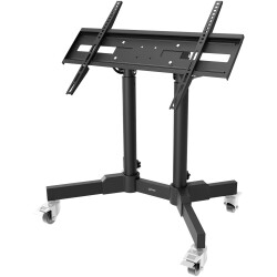 Manhattan 462679 TV Trolley for 23-70" Displays Height-Adjustable 45° Tilt Black