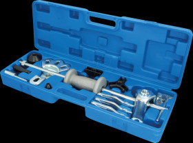 BT671350 Wheel hub puller with sliding hammer, forged, 16 pieces
