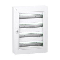 Rozdzielnica modułowa 4x24 natynkowa IP40 drzwi przezroczyste PSXS-4-24-NT-P PrismaSeT XSLVSXR424