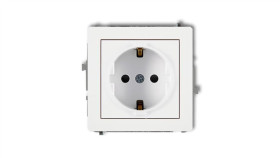 Icon Mechanizm Gniazda Pojedynczego Z Uziemieniem Schuko 2P+Z (Przesłony...