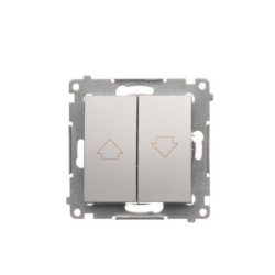 SIMON54 srebrny mat. DZP1.01/43 Przycisk żaluzj.