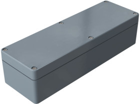 Polyester enclosure, (L x W x H) 230 x 75 x 56 mm, gray (RAL 7000), IP66, 020823060