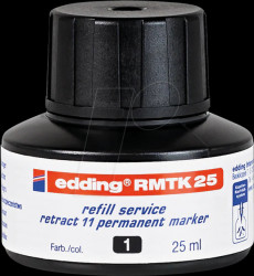 4-RMTK25001 Refill ink, permanent marker, RMTK 25, black