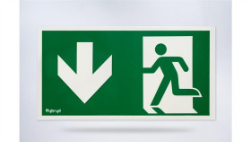 Piktogram Folia Biała, Wzór Prosty, 153X337 Mm - Pi06