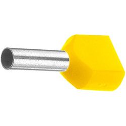 Końcówka kablowa zaciskana długość 12mm Żółty średnica 2mm, izolowana Weidmüller