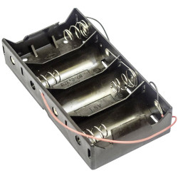 MPD BH4DW Battery Tray 4x D 138x72x29mm High-Quality Robust Holder