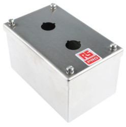 Obudowa kasety sterowniczej, Ø 22mm, 2-otworowa, IP65, IP66, IP69K, RS PRO