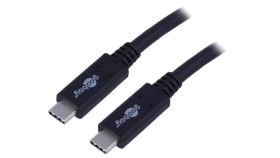 Usb.C-Pd100-1.0Bk Kabel Usb 3.2 Usb C Wtyk, Z Obu Stron 1M Czarny 20Gbps 100W