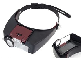 Lupa nagłowna z podświetleniem LED