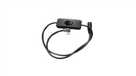 Złączka Dc Żeńska + Klik 8Mm + Włącznik 2,1/5,5