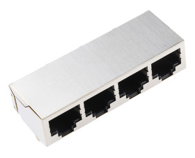 Złącze RJ45 Żeński Złącze RJ45 Przewlekany Cat5 HARTING, 90°, 8C x 4 portów-żyłowe