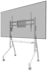Neomounts FL50-525WH1 Stojak na kółkach do telewizora 139,7 cm (55") - 215,9 cm (85") z regulowaną wysokością