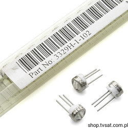 3329H-1-102 Potentiometer 1K Ohm 10% 0.5W THT BOURNS