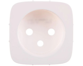 VALENA ALLURE Plakietka gniazda pojedynczego 2p+z biały 755305