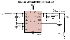 Wide VRange Buck-Boost Charge Pump with Watchdog Timer