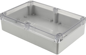 PC enclosure, (L x W x H) 240 x 160 x 60 mm, light gray (RAL 7035), IP68, 1554VAL2GYCL