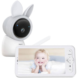 Arenti AI Nanny Baby Monitor 2K UHD Camera Wi-Fi Night Vision 5" LCD