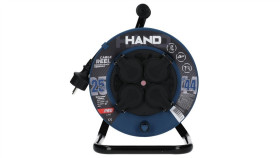 Przedłużacz Budowlany Zwijany Na Bębnie Rozgałęźnik Na 4 Gniazda 2P+Z 230V...