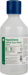 Butelka z płynem do płukania oczu Przenośne rozmiar: 250ml RS PRO Butelka płynu do przemywania oczu zawiera: Butelka do