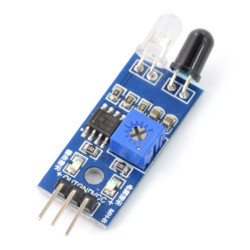 Czujnik odległości, odbiciowy - dioda IR + fototranzystor - 3,3V/5V - 20cm