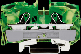 2016-1207 2-conductor feed-through terminal, 76 A 0.5 - 16.0 mm², yellow/g