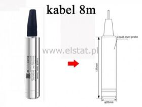 Czujnik hydrostatyczna; poziom 6m; kabel 8m; 0-10V