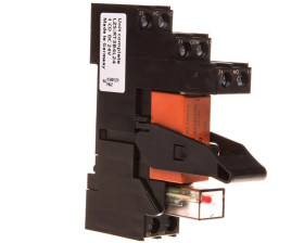 Przekaźnik kompletny serii RT 1P 24V DC z separacją logiczną moduł LED czerwony przył. śrubowe LZS:RT3B4L24