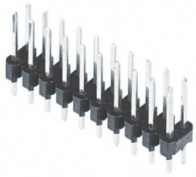 Złącze szpilkowe 14-pinowe AMPMODU MOD II raster: 2.54 mm Prosty 2-rzędowe TE Connectivity Otwór przelotowy750 V Bez