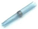 Butt connector with heat shrink insulation, 0.08 mm², AWG 28, transparent blue, 5.08 mm, 625134-000
