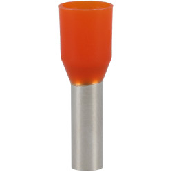 TruConnect Bootlace Ferrules 4.0mm Orange Pack of 100